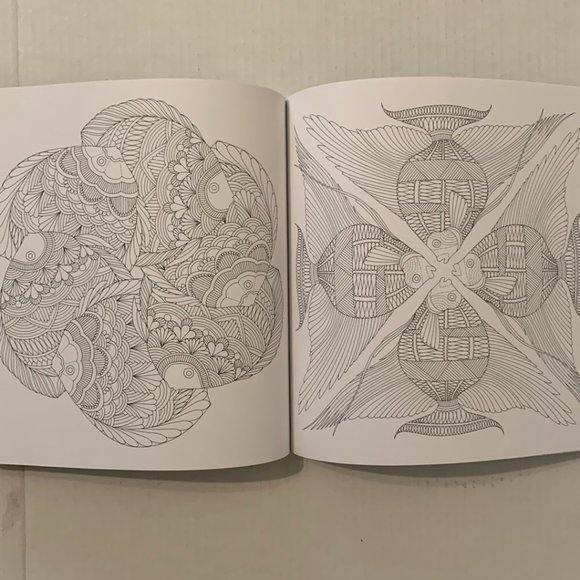 Coloring Books Adult Lot of 4 Fabulous Fashions Tropical World Sherlock Mulga's - Picture 14 of 16